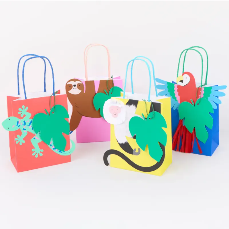 PARTYPOSER – Jungeldyr – 8-pk – Meri Meri