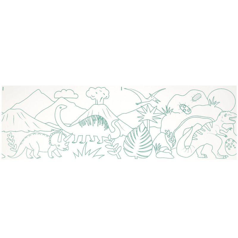 FARGELEGGINGSRULL MED FARGESTIFTER – Dinosaur – Meri Meri