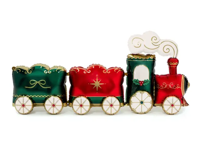 Hovedbilde FOLIEBALLONG – Stående juletog XXL – PartyDeco
