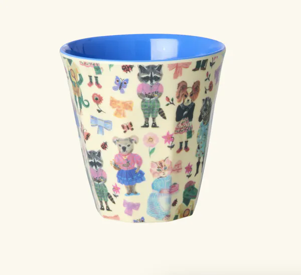 Hovedbilde LITEN KOPP – Blå innside med fantasifulle dyr – ...