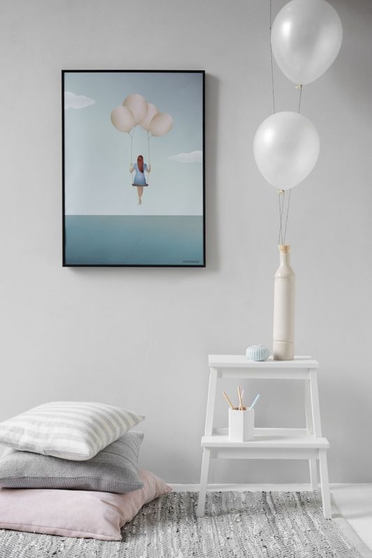 PLAKAT - Ballong Drøm - Vissevasse 50 x 70 cm.