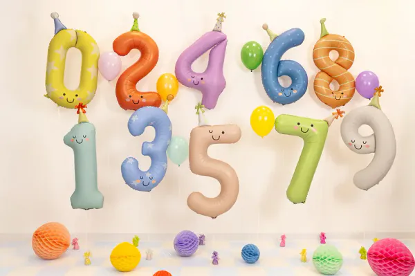 Hovedbilde FOLIEBALLONG – Tall 1 med hatt – Mint – ...