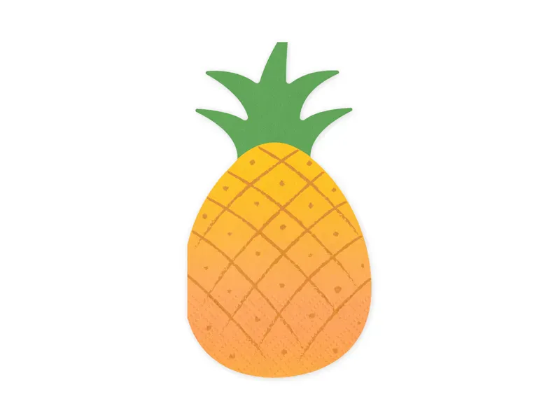 SERVIETTER – Ananas – 20 pk – PartyDeco