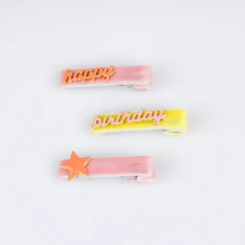 HÅRSPENNER – Happy Birthday – 6 pk – Meri Meri