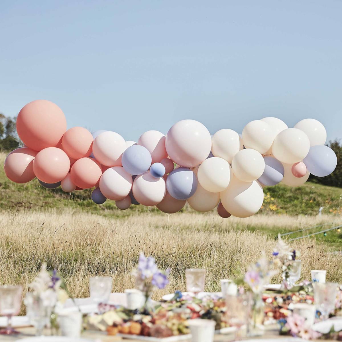 BALLONGBUE - Blush, Nude og Blå - GingerRay