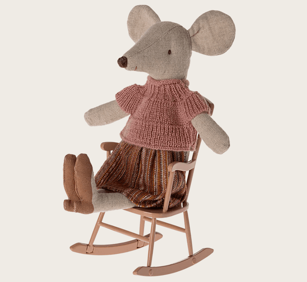 Hovedbilde GYNGESTOL TIL MUSENE – Mørk pudder – Maileg