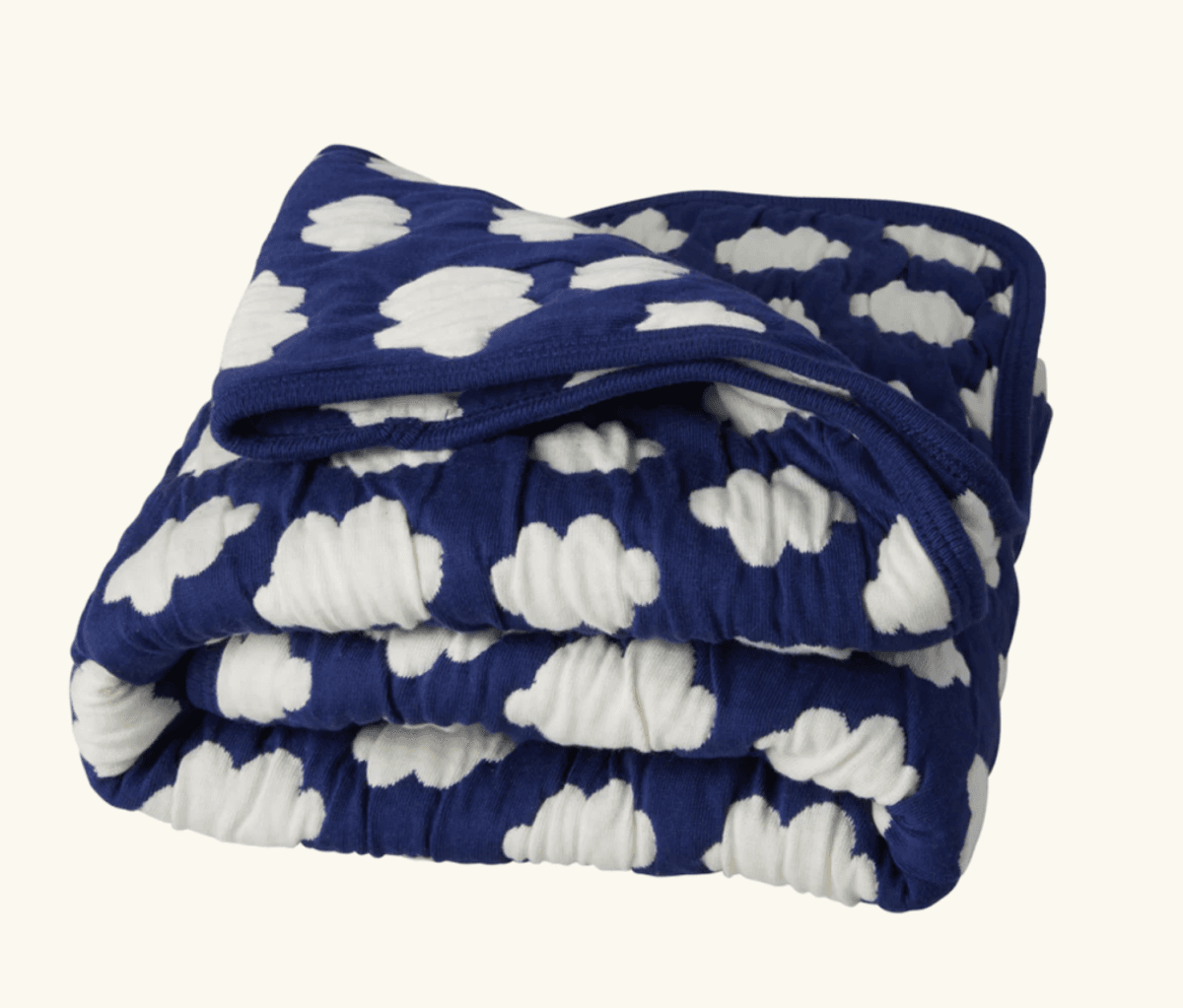 QUILT TEPPE – Blå med skyer – SMALL – Rice