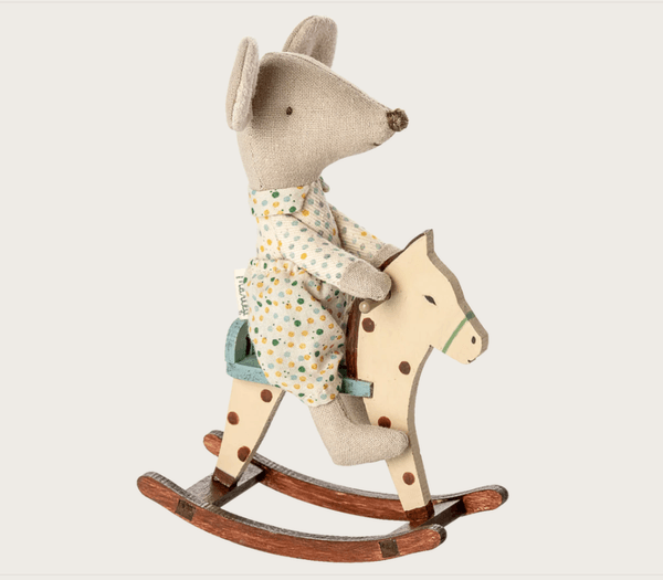 Hovedbilde GYNGEHEST TIL MUS – Prikkete – Maileg