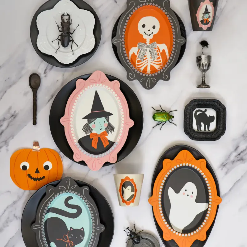 ASJETTER – Halloween portretter – 4 stk. – Meri Meri