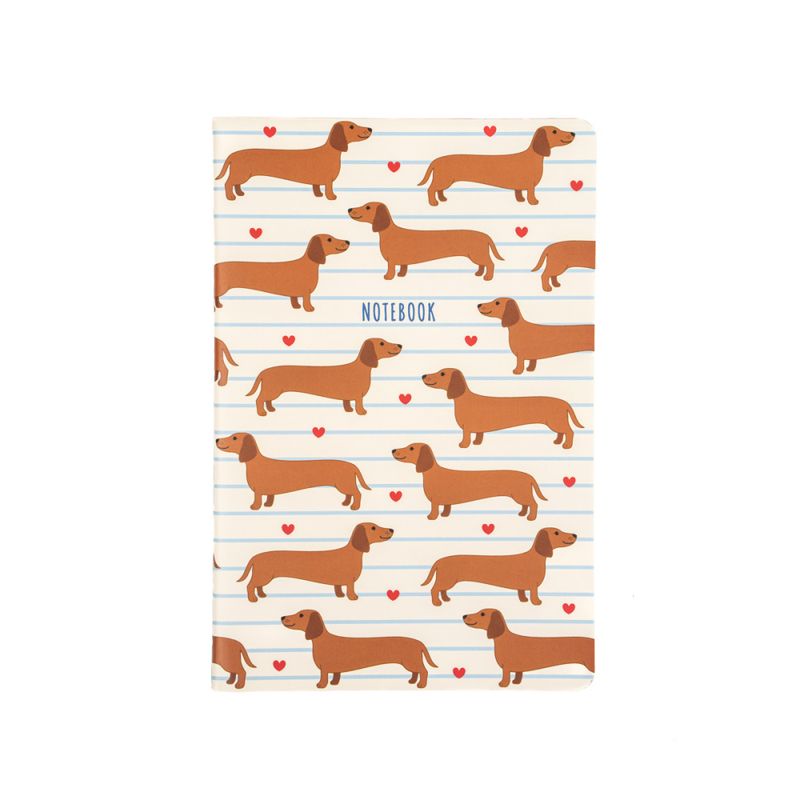 NOTATBOK – Dachshund – A5 – Sass & Belle
