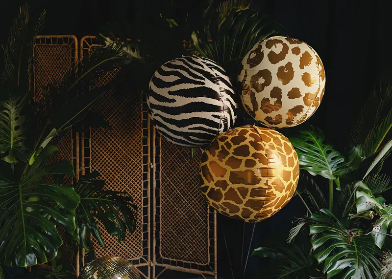 FOLIEBALLONG – Sebramønster – PartyDeco