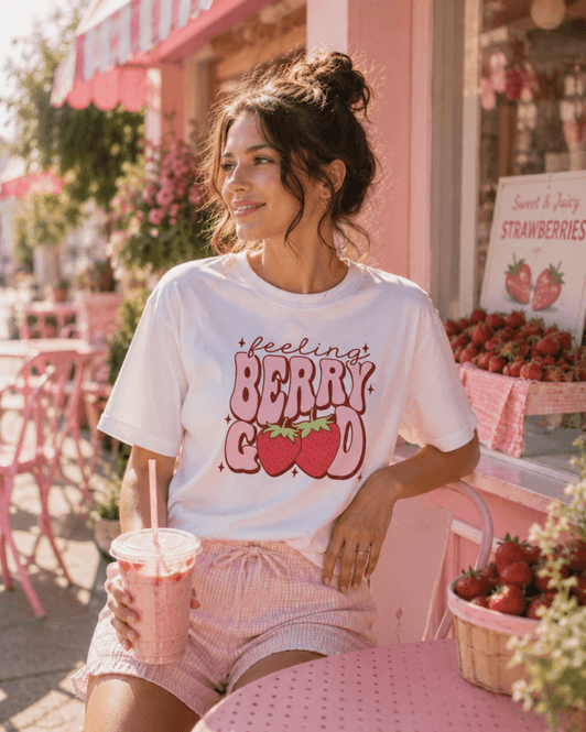 Hovedbilde T-SKJORTE – Feeling Berry Good – Festligetrykk