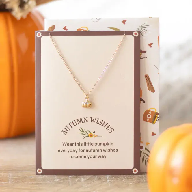 Hovedbilde HALSKJEDE – Autumn Wishes gresskar – Something ...