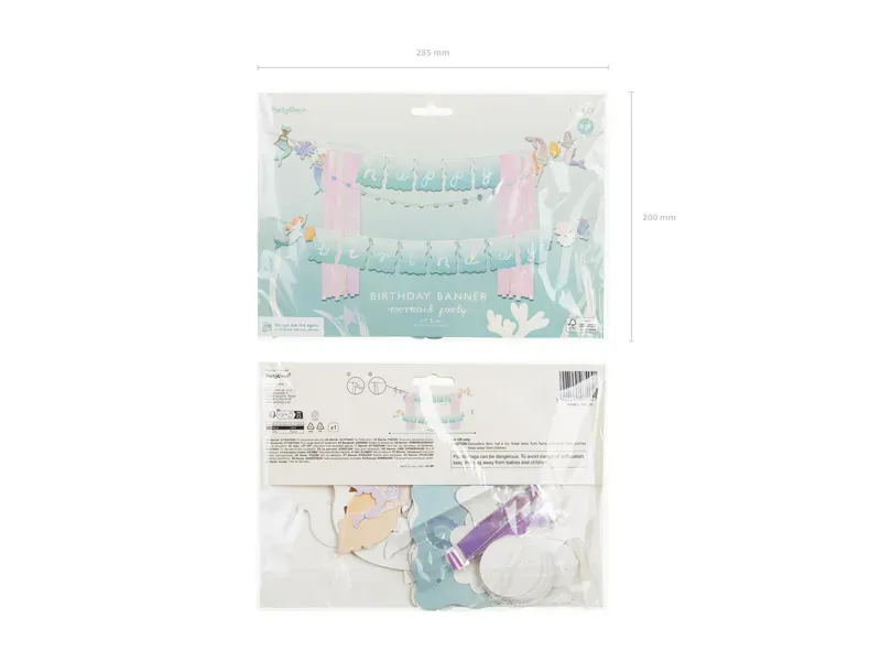 GIRLANDER – Happy Birthday – Havfrue – PartyDeco