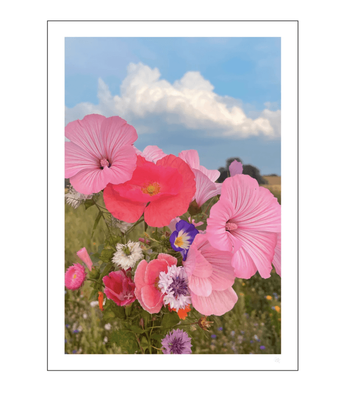 PLAKAT - Cottage flowers - A3 - Gustav Lautrup