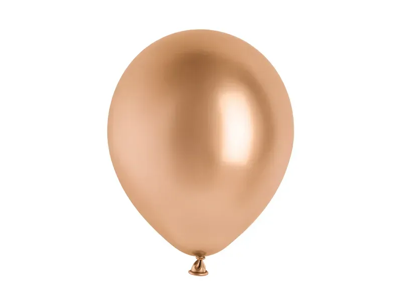 BALLONGER - Glossy - Roségull - 30 cm - 10 pk - PartyDeco