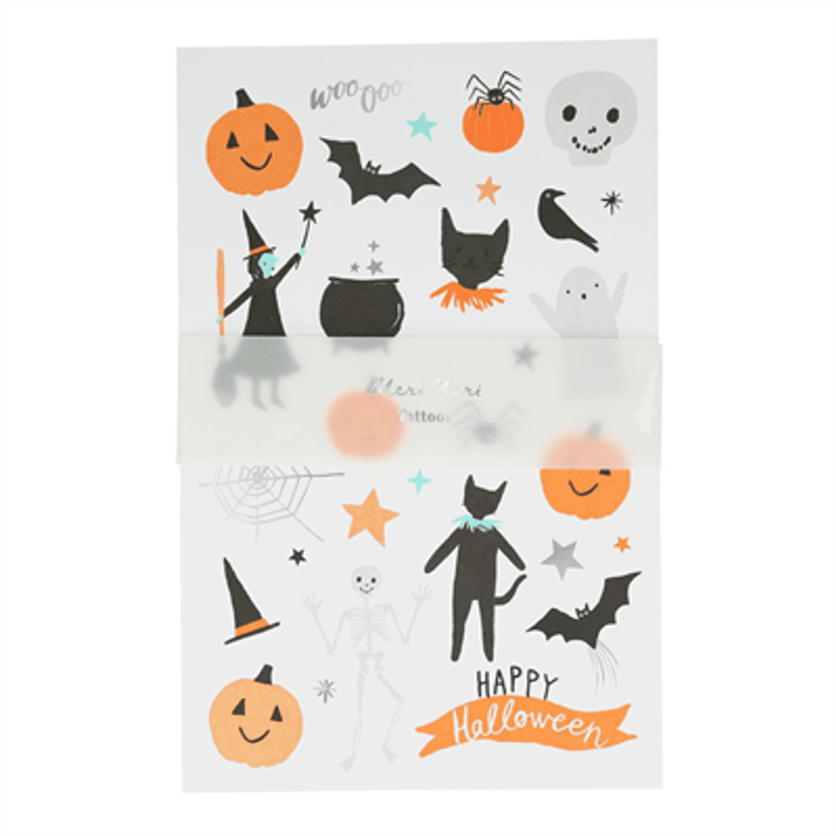 TATOVERINGER – Happy Halloween – 2 ark – Meri Meri