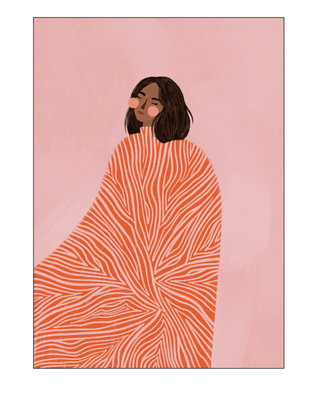 PLAKAT – The Woman With the Swirls – 50 x 70 cm – Bea Muller
