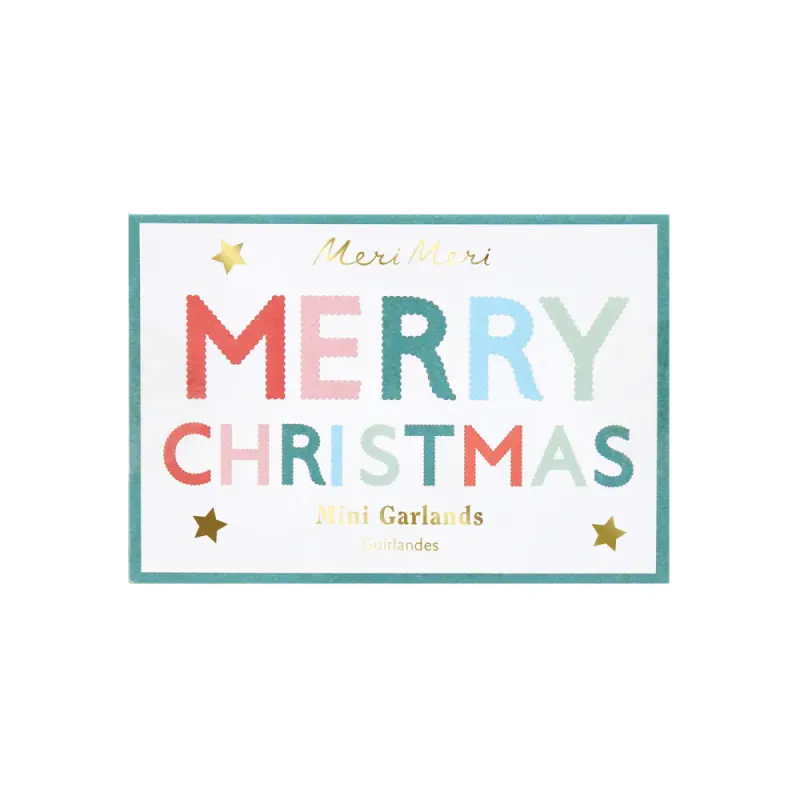 GIRLANDER – Merry Christmas mini – 2 stk – Meri Meri