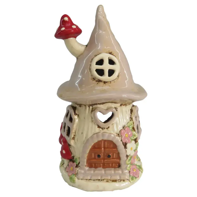 Hovedbilde TELYSHOLDER – Mushroom Beige House – Joe Davies