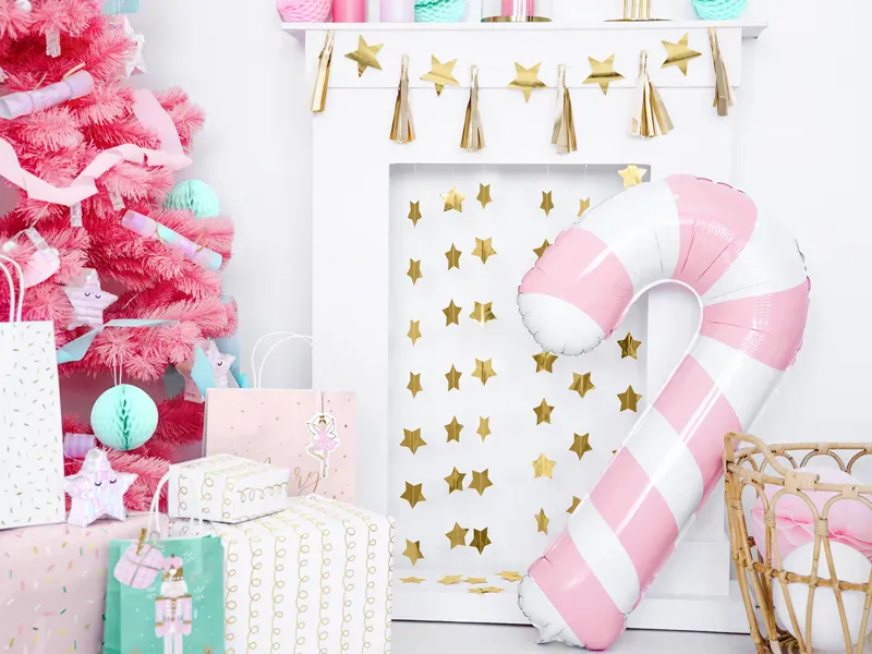 BALLONG – Candy Cane Rosa – PartyDeco