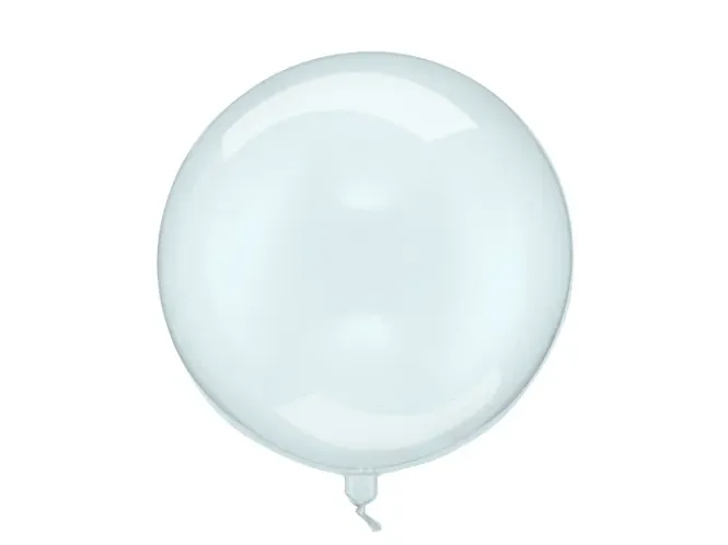 Hovedbilde FOLIEBALLONG – Rund transparent blå – PartyDeco