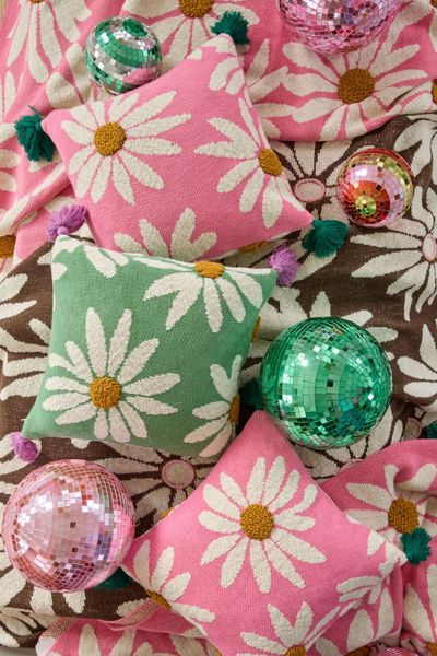 Hovedbilde PUTE – Grønn med hvite blomster – Rice