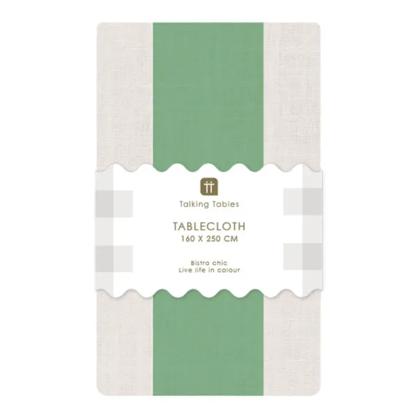 Hovedbilde DUK – Stripete grønn XL – Talking Tables