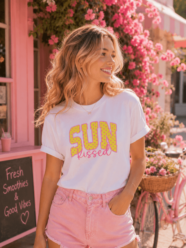 T-SKJORTE – Sun Kissed – Festligetrykk