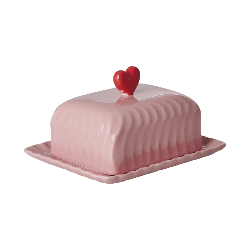 SMØRBOKS – Rosa med hjerte – Rice