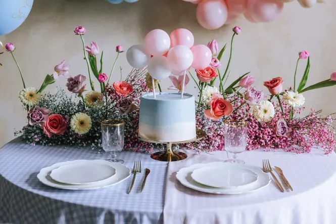 Hovedbilde KAKETOPP – Ballonger rosa – PartyDeco