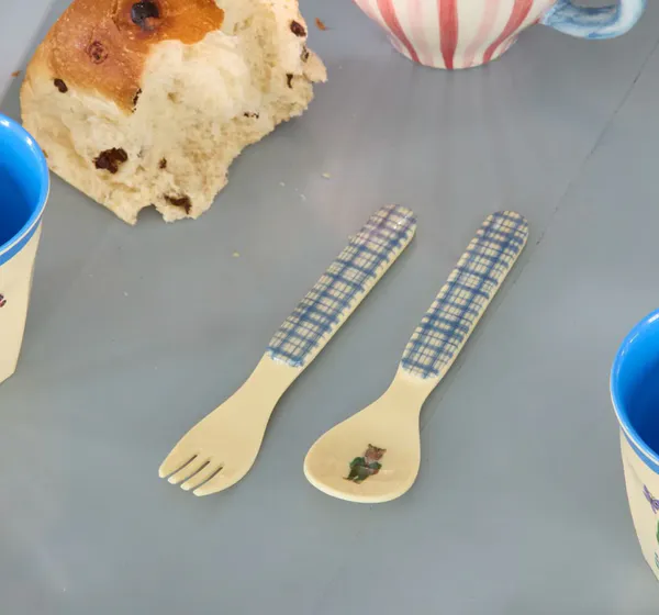 Hovedbilde BESTIKKSETT BARN – Blå ruter og tiger – ...