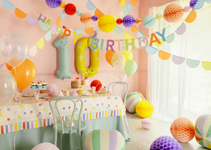 BALLONGER - Konfetti - Pastell - 6 pk - PartyDeco