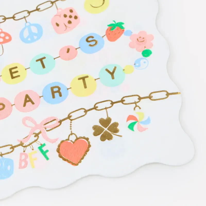 SERVIETTER – Let's Party Charms – 16 pk – Meri Meri