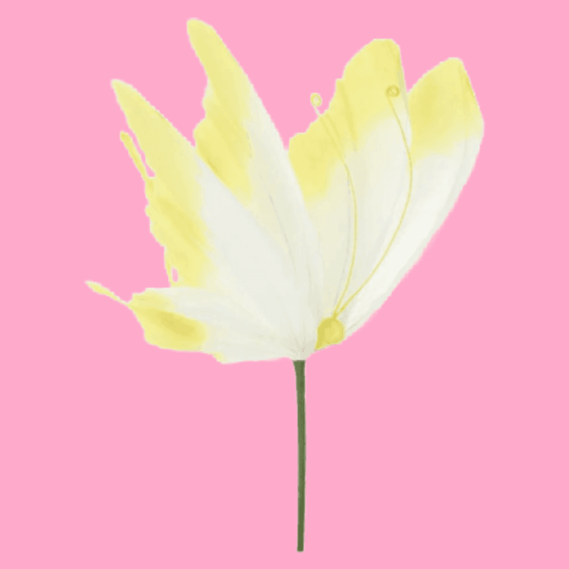 BLOMSTERPINNE – Gul sommerfugl – Alot