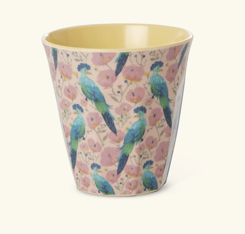 MEDIUM KOPP – Exotic Bird print – Rice