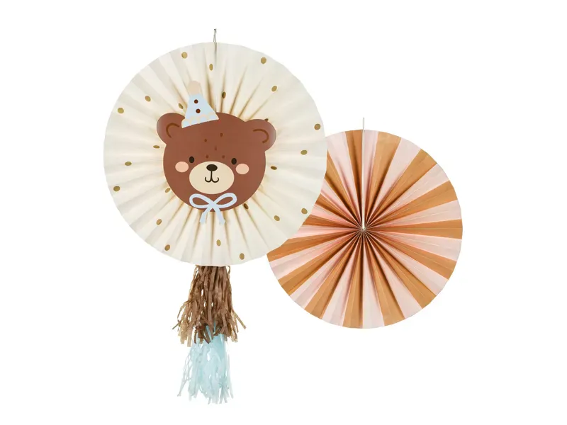 OPPHENG – Papirvifter – Bamse – 2 pk – PartyDeco