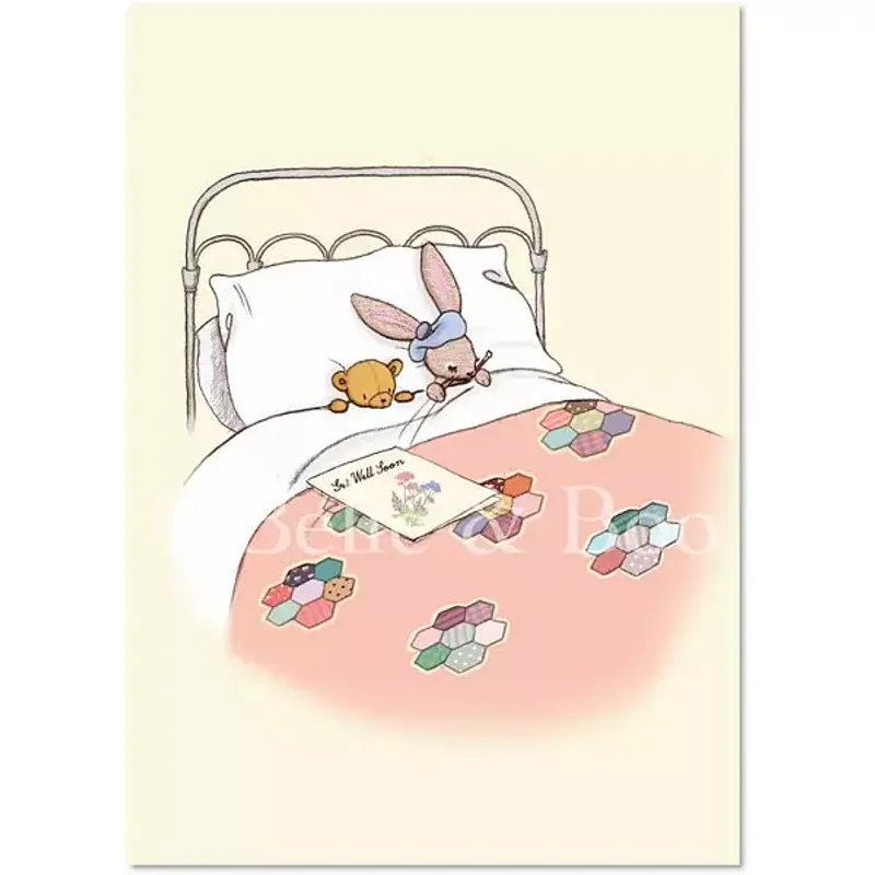KORT - Get Well Soon - Belle & Bo