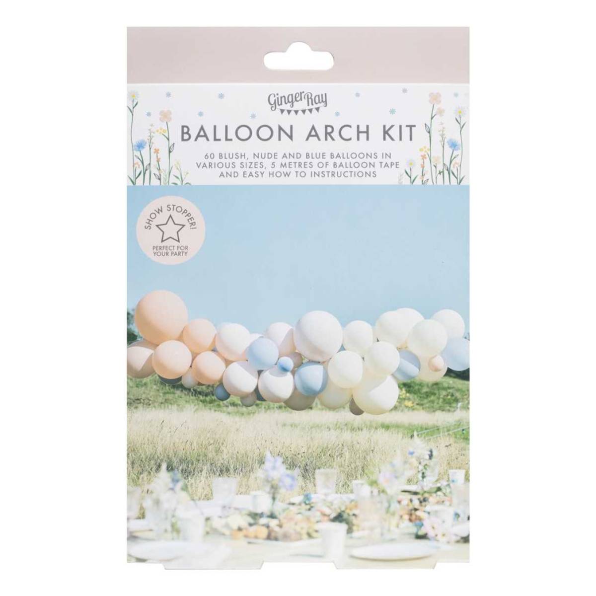 BALLONGBUE - Blush, Nude og Blå - GingerRay