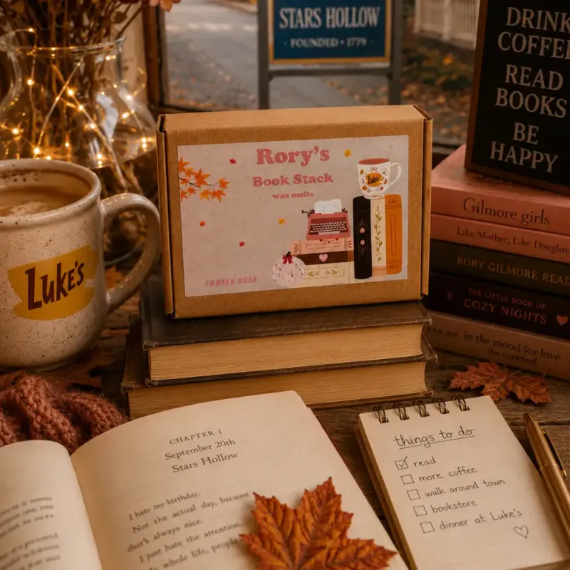 DUFTVOKS – Rory’s Book Stack – Frøken Rosa