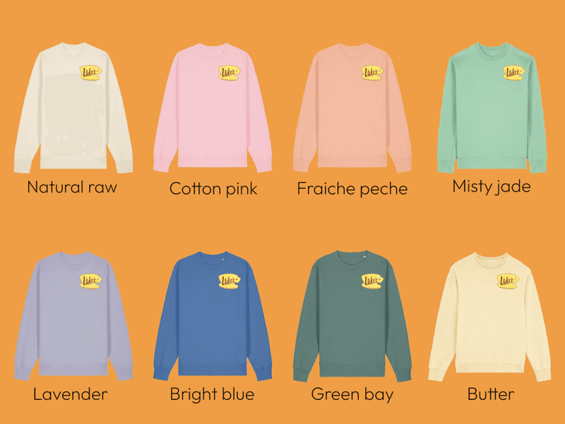  GENSER – Luke’s / Stars Hollow Front & Back – 8 farger – Festligetrykk