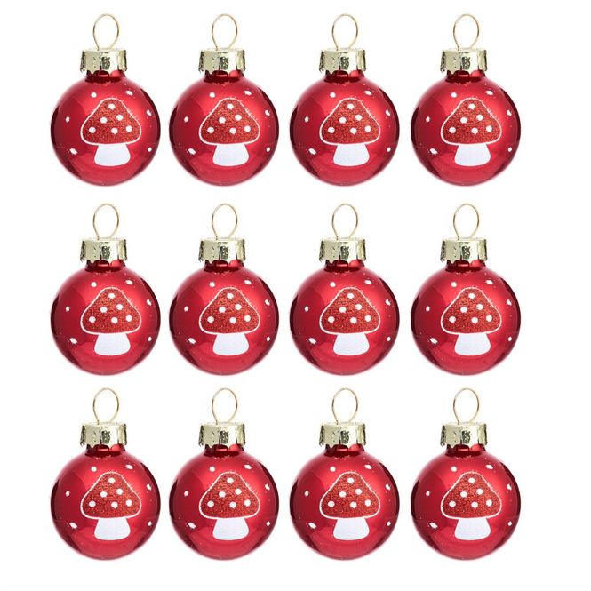 Hovedbilde JULETREPYNT – Mini Soppkuler – 12 pk – ...