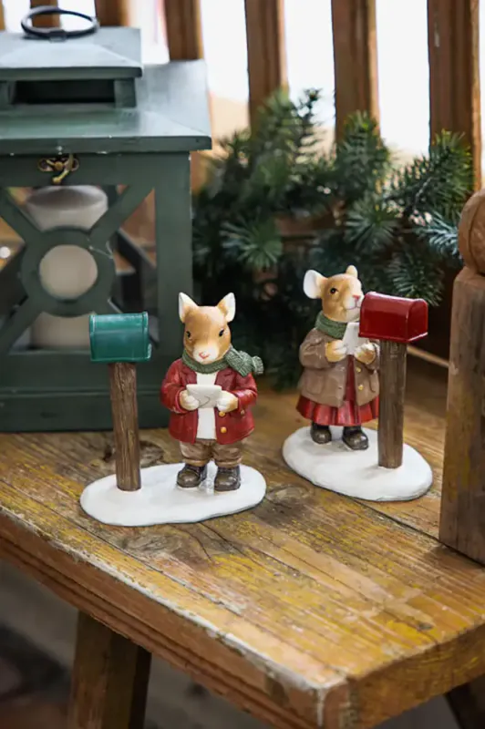 DEKORASJON – Julemus med postkasse – Alot