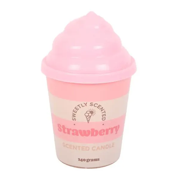Hovedbilde DUFTLYS – Jordbær-iskrem i keramikkopp – ...