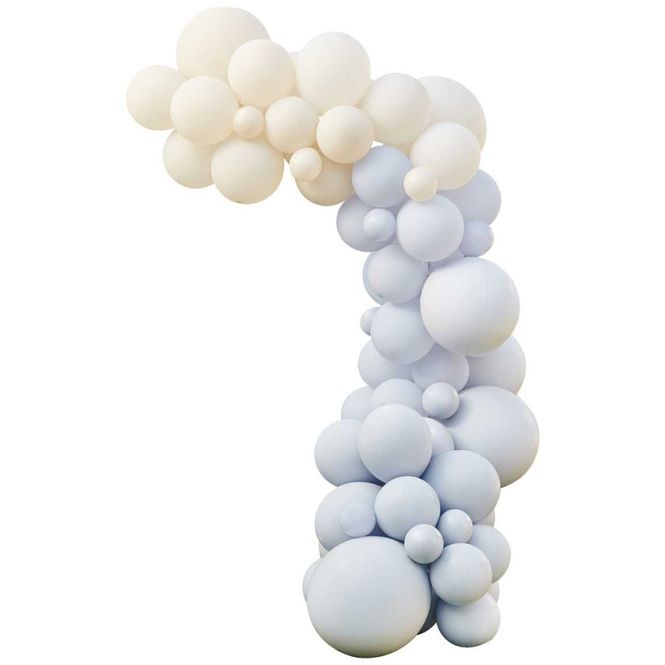 Hovedbilde BALLONGBUE – Blå & Lys beige 75 ballonger – ...