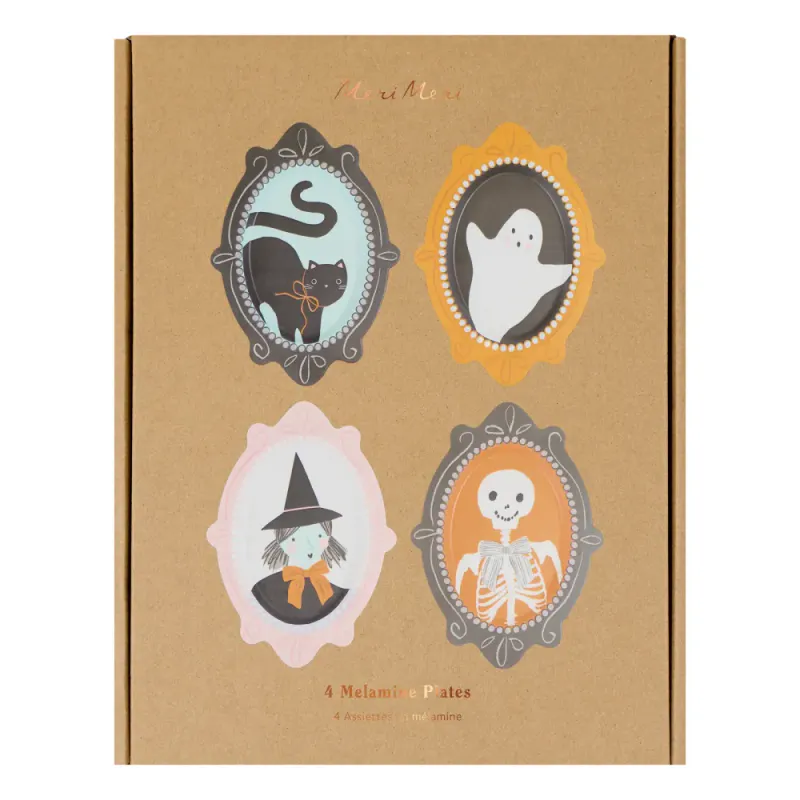 ASJETTER – Halloween portretter – 4 stk. – Meri Meri