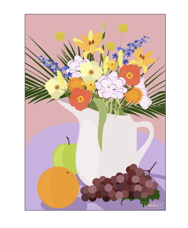 PLAKAT - Flower Power Jug - A3 - TABBLO