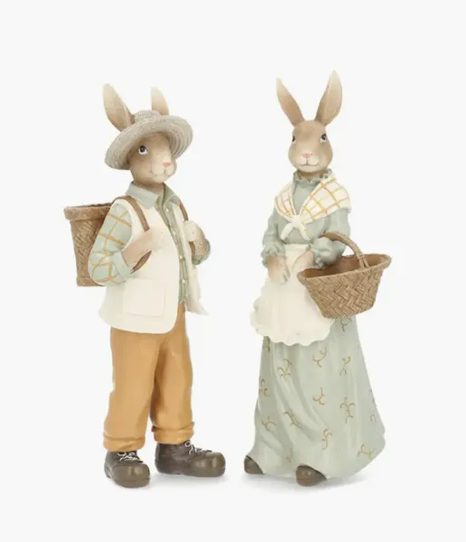 Hovedbilde PÅSKEPYNT – Kaninpar i vårstemning – Alot