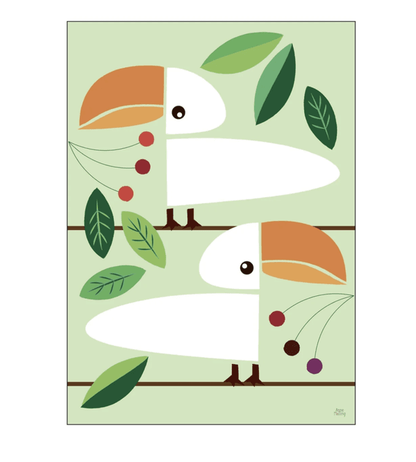 Hovedbilde PLAKAT - Fugler - 30 x 40 cm. - Anne Malling