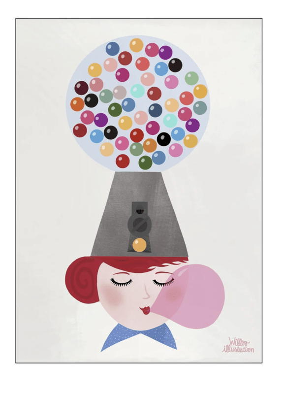PLAKAT - Bobles - Willero Illustration - A3